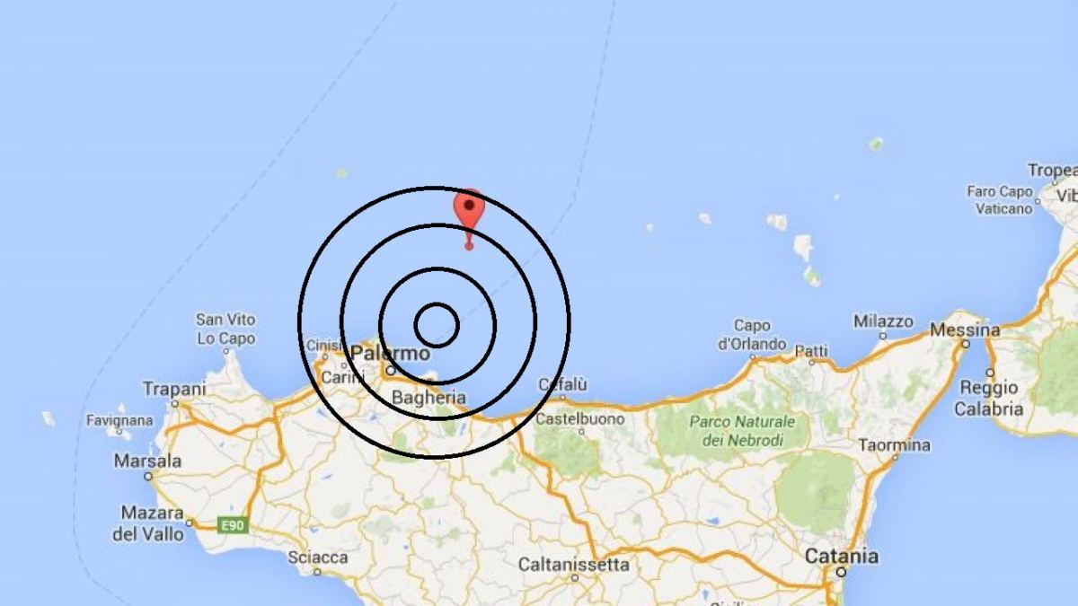 Terremoto a Palermo di magnitudo 4.3, poi alcune repliche