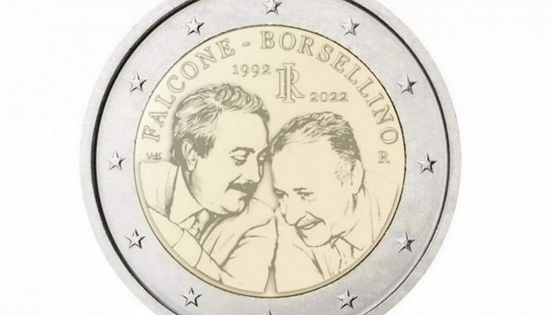 Coniata la moneta da 2 euro con il volto di Giovanni Falcone e Paolo Borsellino