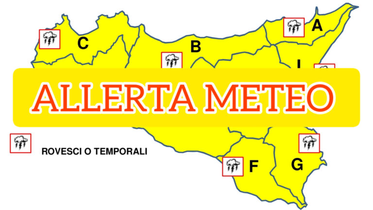 Allerta meteo gialla in Sicilia 30 maggio
