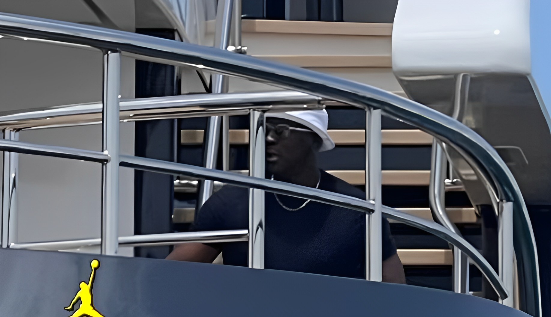 Michael Jordan a Palermo a bordo del suo yatch