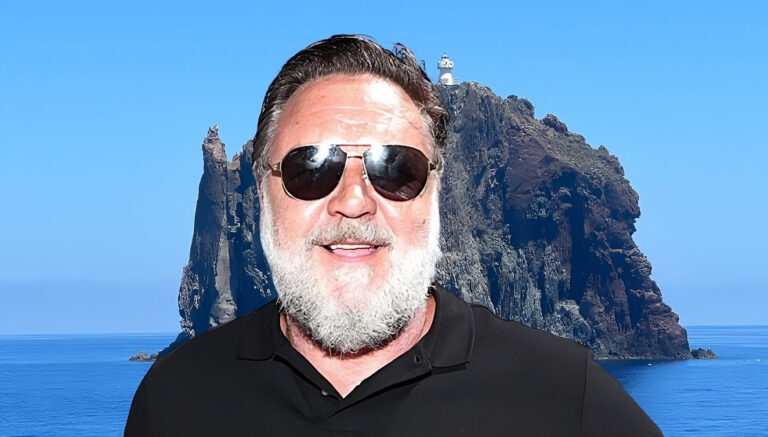 la Sicilia ha conquistato il cuore dell'attore premio Oscar Russell Crowe durante il suo tour tra le perle delle Eolie