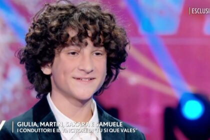 il giovane violinista siciliano Samuele Palumbo ospite a Verissimo