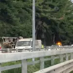 Furgone a fuoco, bloccata l'A19 Palermo-Catania a Villabate