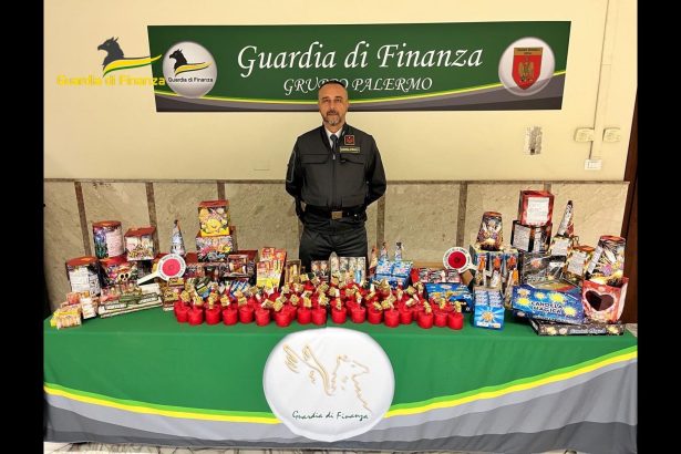 Maxi sequestro di botti illegali a Palermo, 9 denunciati In vista del Capodanno il Comando Provinciale della Guardia di Finanza di Palermo ha condotto una vasta operazione di contrasto al commercio illegale di fuochi d'artificio e botti, che ha portato al sequestro di oltre 2,7 tonnellate di articoli pirotecnici non a norma e alla denuncia di 9 responsabili.