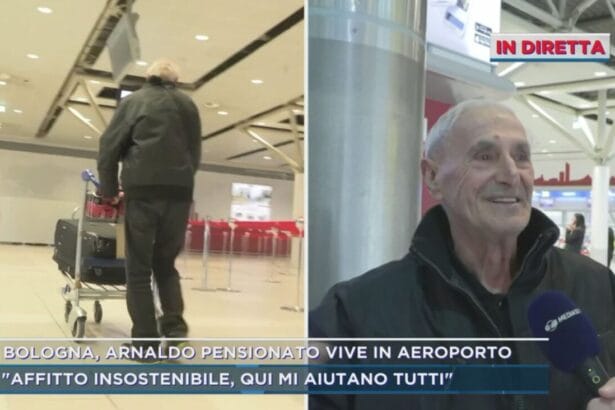 Arnaldo, ex consulente nel settore vinicolo, percepisce solo una pensione sociale che non gli consente di pagare un alloggio