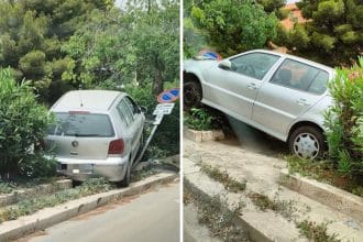 Un violento incidente si è verificato oggi pomeriggio intorno alle 14 in via Lanza di Scalea a Palermo, all'altezza del Velodromo. Un uomo alla guida di una Volkswagen Polo, per cause ancora da accertare, ha perso il controllo del veicolo ed è finito contro un palo della segnaletica stradale nell'aiuola spartitraffico.