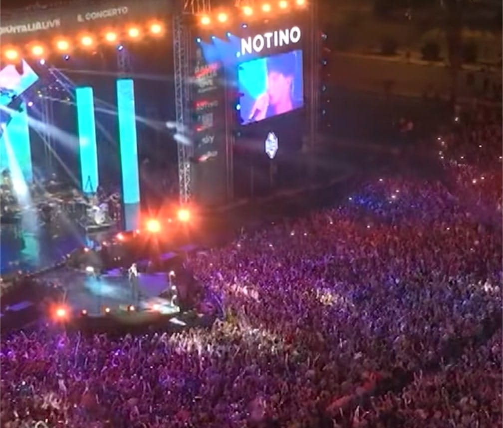 Grande festa al Foro Italico di Palermo per il concerto di Radio Italia Live