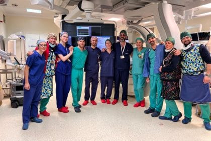 Equipe cardiologia interventistica Ismett Palermo intervento valvola tricuspide