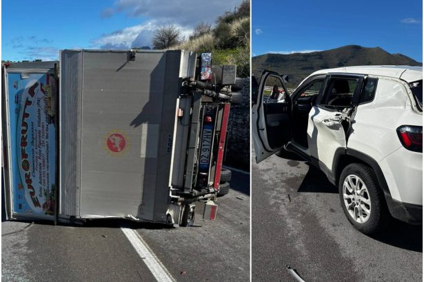 Ancora un incidente sulla strada statale 121, nel tratto che collega Palermo ad Agrigento. All'altezza di contrada Coda di Volpe, si è verificato un violento scontro che ha coinvolto un’autovettura e un mezzo pesante. Per cause ancora in fase di accertamento da parte delle autorità, l’impatto è stato così violento da causare il ribaltamento del camion, che ha finito la sua corsa occupando gran parte della carreggiata.
