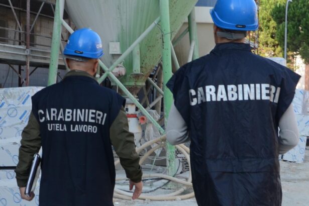Blitz in cantiere a Palermo: due lavoratori in nero su tre. Ponteggio pericoloso e violazioni sicurezza. Scattate sanzioni per 9.959 euro