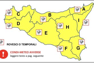 Allerta gialla in Sicilia domenica 15 marzo: temporali, grandine e vento forte. Ecco cosa prevede la Protezione Civile