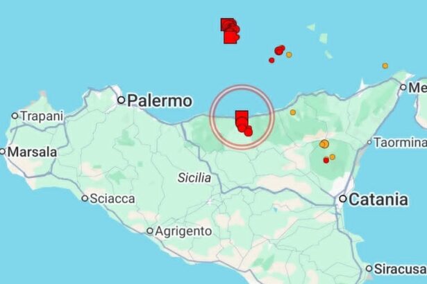 Cinque scosse in dodici minuti tra Castel di Lucio, Pettineo e Mistretta. La sequenza sismica si sposta dall'entroterra messinese.