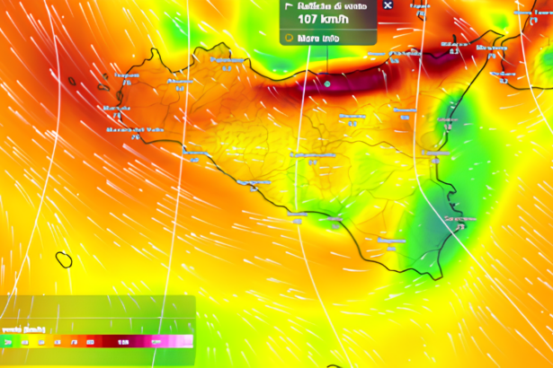 La lunga parentesi di bel tempo che ha caratterizzato la Sicilia negli ultimi giorni, con punte di temperatura oltre i 25°C, è destinata a concludersi. A partire dal weekend, l'avanzata di una profonda depressione dal Mediterraneo occidentale innescherà un progressivo rinforzo dei venti di scirocco, che già nella giornata di domenica investiranno l'intera isola con raffiche fino a 60-70 km/h lungo le coste meridionali.