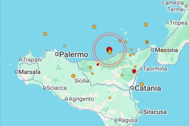 Una scossa di terremoto di magnitudo 3.3 è stata registrata oggi pomeriggio alle 14:49 sulla costa siciliana nord-orientale, in provincia di Messina. Il sisma, localizzato dalla Sala Sismica INGV di Roma, ha avuto epicentro alle coordinate 38.14°N, 14.56°E, con ipocentro a 6 chilometri di profondità.