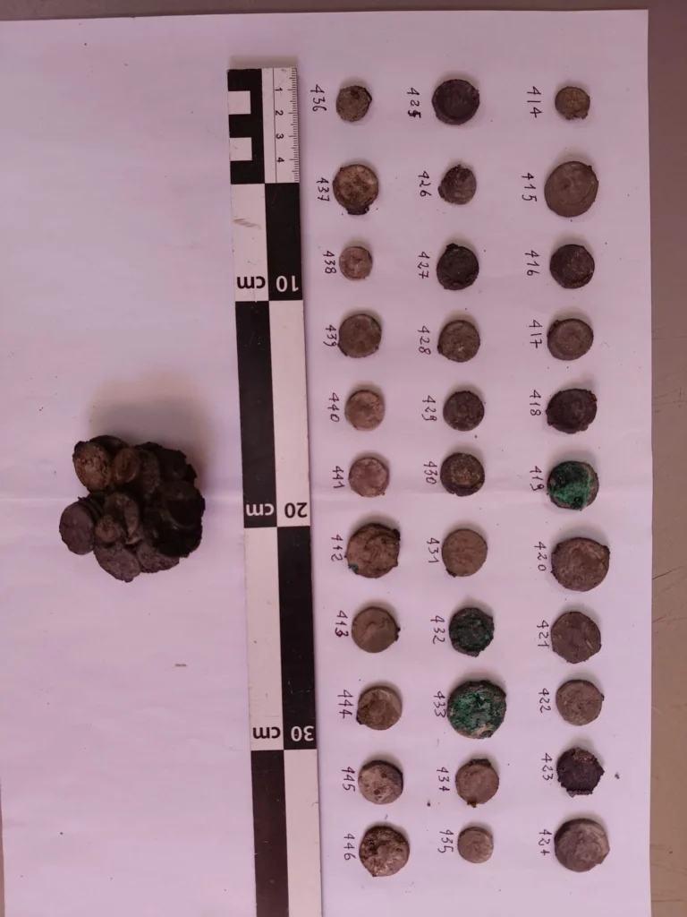 Parte delle monete dello scavo 1
