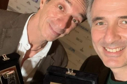 Ficarra e Picone con il nastro d'argento ritirato a Taormina
