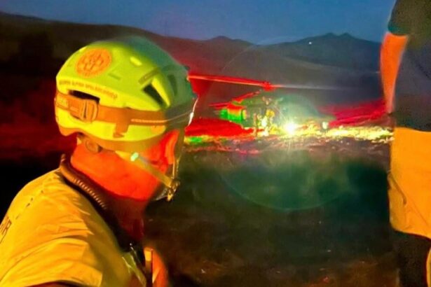 Tratto in salvo un allevatore colto da grave malore in ambiente impervio, nel territorio di Resuttano (CL). Determinante l'uso della tecnologia SMS Locator e dei visori notturni.