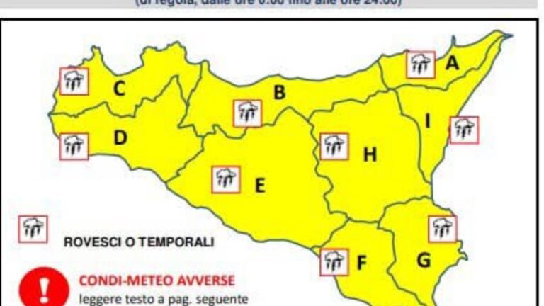 sicilia arriva la tempesta allerta gialla da domani mattina discover