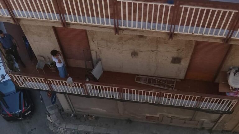 Cane in balcone foto Enrico Rizzi