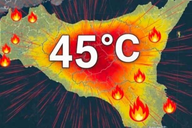 Allerta meteo in Sicilia per un'ondata di calore storica. Martedì 22 luglio previste temperature fino a 45 gradi