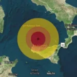 Scossa di terremoto al largo di Palermo