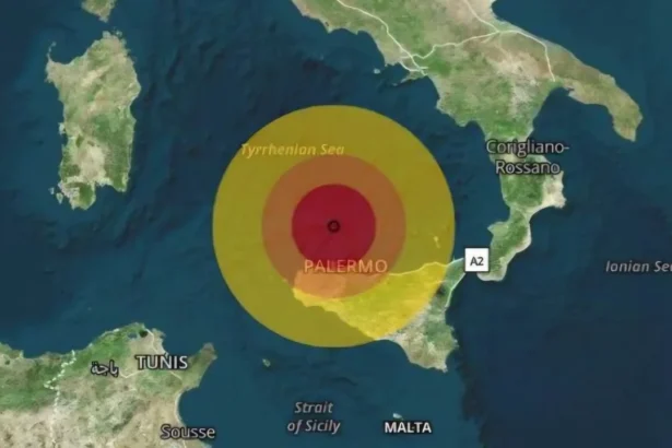 Scossa di terremoto al largo di Palermo